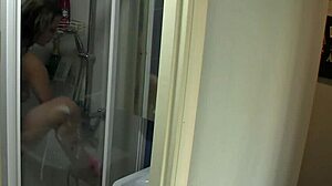 subtle glimpse of my nude girlfriend relaxing in the bath