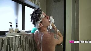 every time step dad leaves step mom danielle renae runs to kai jaxon cock for blowjob