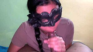 caliente latina gives deepthroat blowjob with brackets in submissive homemade reality