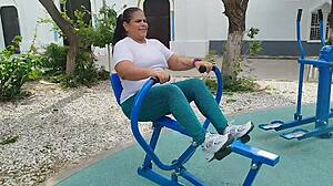 The latina gordita ended up in HARD SEX with her neighbor while her husband was WORKING, bending over for deepthroat and facial cumshot in doggystyle. It got rough with big cock pounding her chubby bbw body missionary style.