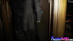 This smoking hot brunette teen 18+ ari kytsya starts revealing her seductive side through a tantalizing striptease in stockings