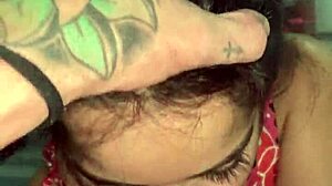 Debora Prado gives a deep sloppy blowjob beyond just jerking that monster cock 😈