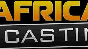 vexed ebony babe eagerly works the casting agent's big white cock during her job interview, riding and sucking it passionately