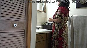 whoa pakistani stepmom shocked by stepson creampie inside