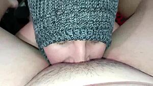 giving my horny neighbor the best oral on her big juicy pussy until she moans loud