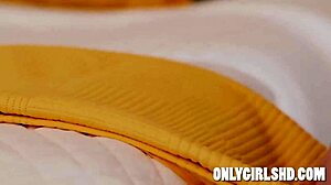 Anna Claire Clouds and Scarlett Alexis, let's scissor hard with clothes ripped before that Italy trip