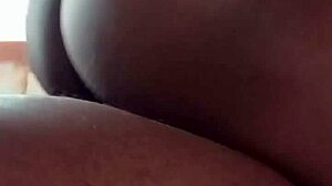 morning glory with hot ebony homemade amateur couple fucking creamy wife pussy riding big cock 😏🔥
