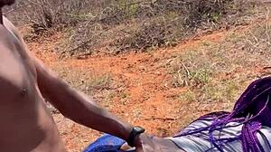 couple play time compilation with wet ebony ass and big juicy cock in forest