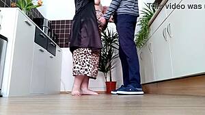 hey check this curvy milf taking it doggystyle in the kitchen