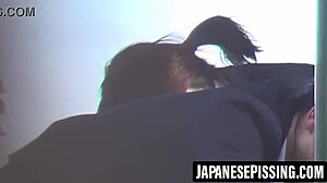 Cute Japanese Girl Pees