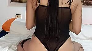 Big Ass Colombian Solo Masturbates With Pussy Fingering Leading To Squirting Orgasm And Intense Ass Shaking