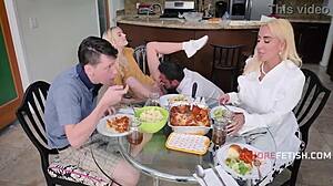 Bold Family Orgy with Freeuse Ignore Fetish and Eye-Rolling Mother-in-Law