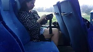 Why is this hot mom seducing a stranger on the bus?