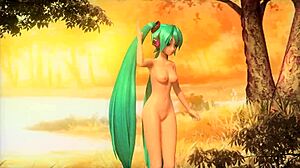 Wanna see hatsune miku in velvet arabesque project diva with full nude mod?