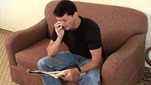 tall goddess amazon blonde dominatrix facesitting a man hard with her ass in femdom ass licking