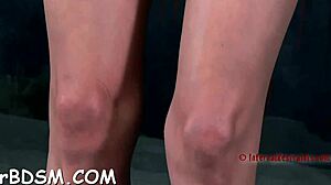 GAGGED and BOUNDED Babe NEEDS Wild CUNT Pleasuring in BDSM