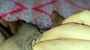 Rubbing Limp Little Clitty and Pissing in Solo Tease with Panties and Thong Aside