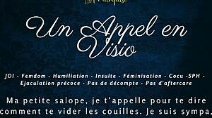 Get ready for a video call thrill - French audio femdom instructions!