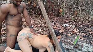 Neighbor seen with lover in woods, upset with husband