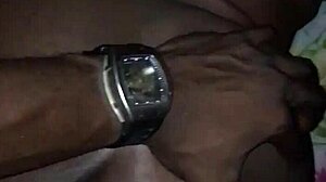 Watch this big black ass get stroked by long monster cock!