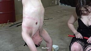 Japanese Femdom Nipple Clamp Pull