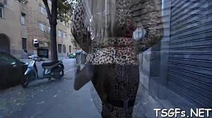 Emotional Intensity as Chap with Biggest Boner Shoves Love Tool in Shemales Ass for Anal Creampie