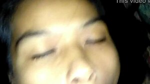 Amateur Pretty Girl Gets Shaved Pussy Creampie from Intense Orgasmic Sex