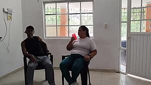 The latina gordita ended up in HARD SEX with her neighbor while her husband was WORKING, bending over for deepthroat and facial cumshot in doggystyle. It got rough with big cock pounding her chubby bbw body missionary style.