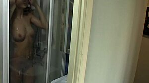 subtle glimpse of my nude girlfriend relaxing in the bath