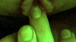 Amateur girlfriend experiences intense clenching during young shaved pussy squirting orgasm. She drips with excitement on the bed.