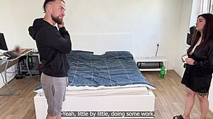 Beautiful Milf Fucks Neighbor in Shaved Doggystyle and Cowgirl While Boyfriend Is Away POV