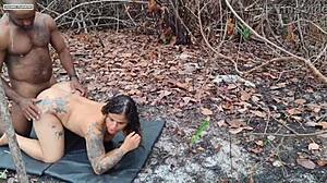 Neighbor seen with lover in woods, upset with husband