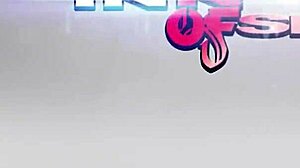 Ebony hottie gets ass fucked with creampie from monster cock