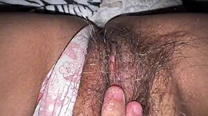 Hot indian arab college girl rubbing tight hairy pussy in xxx indian porn with big boobs aunty.