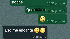 i heat up my girlfriend on whatsapp and she ends up bouncing on me