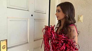 Cheerleader audition with monster cock