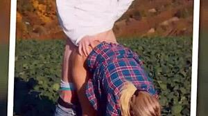 OUTDOOR BOOTY THRILLS WITH BIG COCK IN ASS AND PUSSY FOR 3SOME FUN!