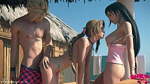I feel so thrilled with this awesome hot threesome fucking on final fantasy beaches featuring licking in doggystyle bent over bikini action with beautiful group fantasy.