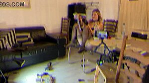 cute big boobs big ass girl tries lingerie in porn casting