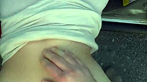 Blonde Hooker Delivers Deep BBBJ Then Bent Over for Bareback Ass Cumshot