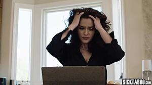 troubleshooter rams latina victoria voxxx's tight pussy rough and deep