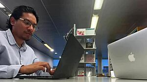 Naughty friend pounds shy classmate's tight pussy hard!