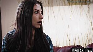 Angry Milf And Teen Stepsis Fight Ends In Hot Lesbian Fingering