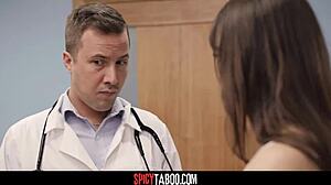 Cheating Pregnant Wife Fucks Gynecologist Deep While Husband Waits Outside