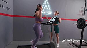 ember snow nicole aria sarah arabic futa gym workout threesome