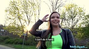 sofia lee fucked by stranger next to rumbling train tracks