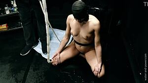 Blindfolded bound enema masked old bdsm fetish wait torture part 4!