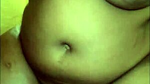 Sexy ebony milf rides fat cock cowgirl in steamy bath moaning loud