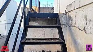 creepy chubby latina gym girl with glasses sniffs my huge cock nonstop this halloween