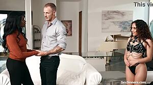 Ebony Petite Latina Submits To Rough Spanking And Domination In Bedroom Threesome